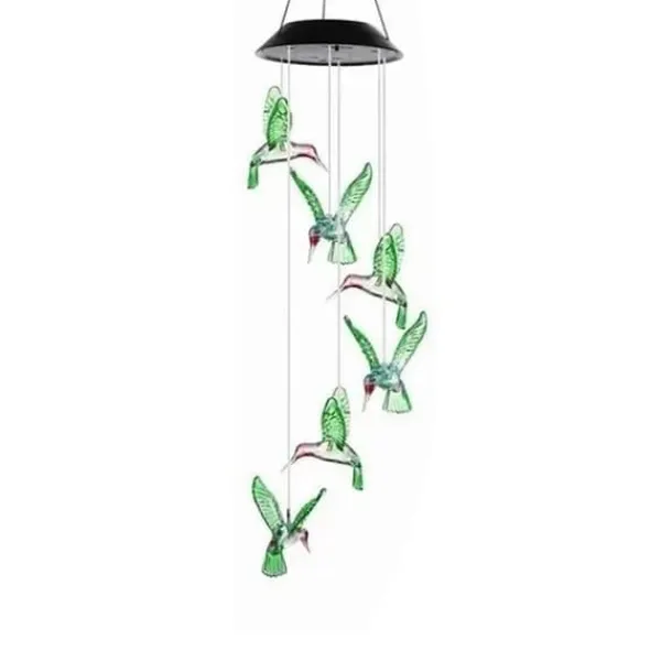 Färgskiftande Solar LED Wind Chimes Light för trädgård och balkong