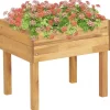 Sale Förhöjd odlingslåda 50x40x45 cm massivt akaciaträ Planteringsbänkar