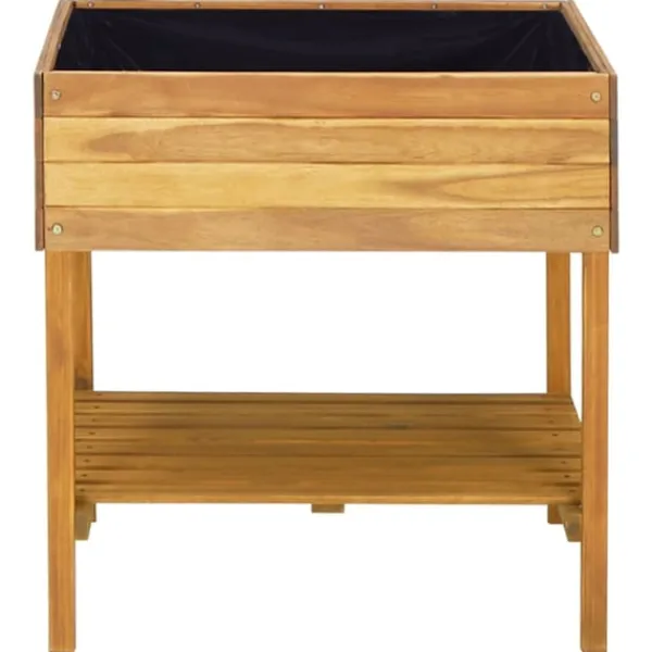 vidaXL Förhöjd odlingslåda 78,5x58,5x78,5 cm massivt akaciaträ