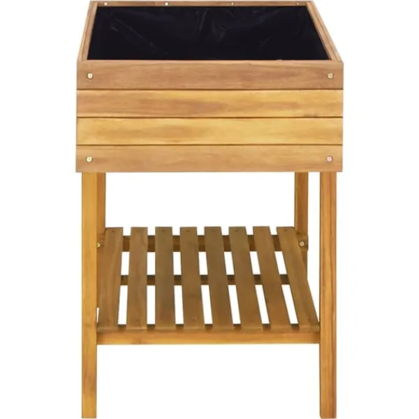 vidaXL Förhöjd odlingslåda 78,5x58,5x78,5 cm massivt akaciaträ