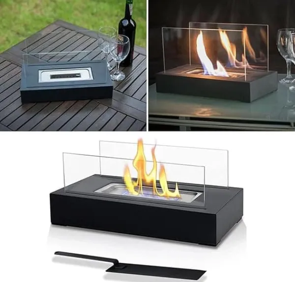 Fristående Bio Öppen spis För Hemma Trädgård Terrass 35x16x18cm