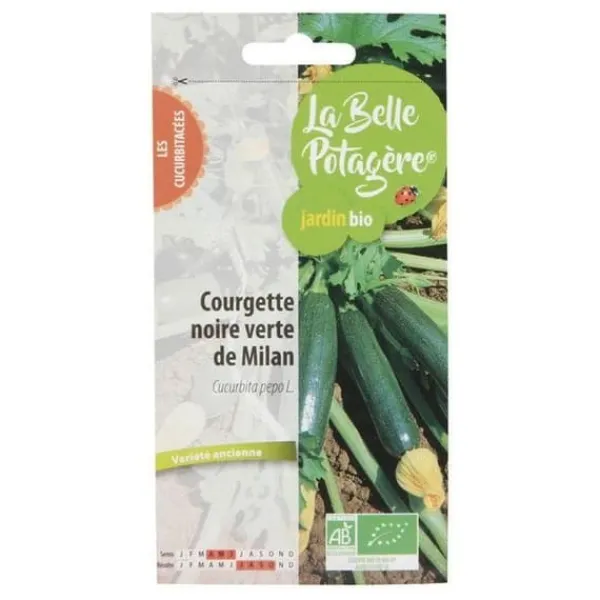 Outlet Frön för sådd - Grön svart zucchini från Milano - 1,6 g Fröer & Lökar