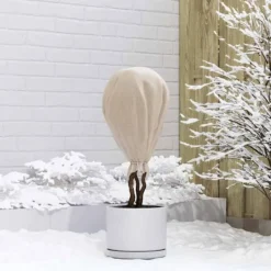 vidaXL Frostskydd för växtfleece Beige 20 x 1,6 m Syntetiskt tyg
