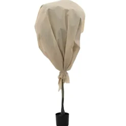 vidaXL Frostskydd för växtfleece Beige 100 x 1,6 m Syntetiskt tyg