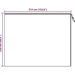 Hot Frostskyddsfodral för växter - - Paket med 3 - Vit - 2,5x3,14 m - Non-woven tyg Komposttäckning