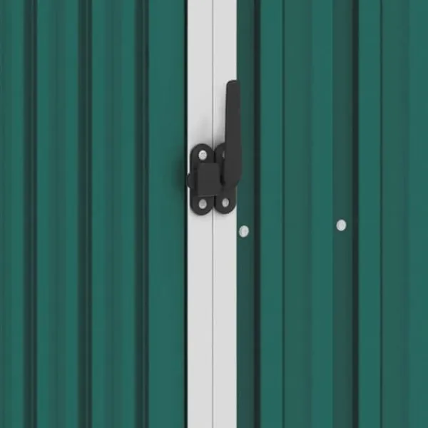 New Förråd & Redskapsbodar - Living Trädgårdsskjul grön 87x98x159 cm galvaniserat stål Skjul, Garage & Carports