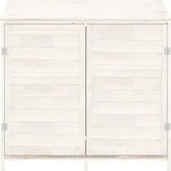 Outlet Förråd & Redskapsbodar - Living Trädgårdsbod vit 102x52x112 cm massivt granträ Skjul, Garage & Carports