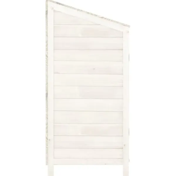 Outlet Förråd & Redskapsbodar - Living Trädgårdsbod vit 102x52x112 cm massivt granträ Skjul, Garage & Carports