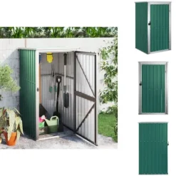 Online Förråd & Redskapsbodar - Living Trädgårdsskjul grön 88x89x161 cm galvaniserat stål Skjul, Garage & Carports