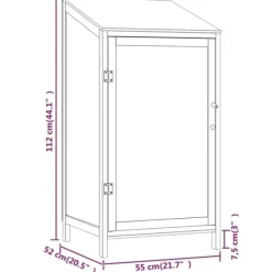 Outlet Förråd & Redskapsbodar - Living Trädgårdsbod vit 55x52x112 cm massivt granträ Skjul, Garage & Carports