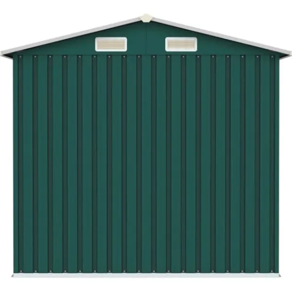Förråd & Redskapsbodar - Living Trädgårdsskjul grön 205x129x183 cm galvaniserat stål