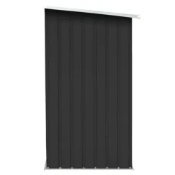 vidaXL Förrådsbod i galvaniserat stålträ 163x83x154cm -