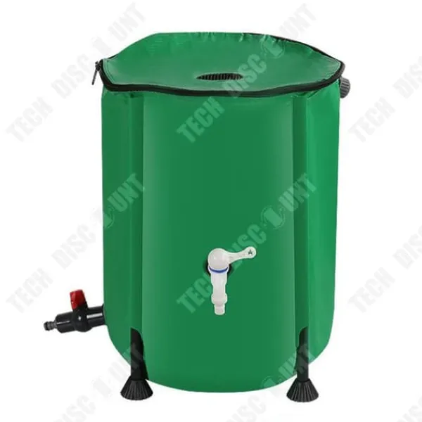 Online Förvaringsbehållare - TECH DISCOUNT - 100L - PVC - 40x78cm - Fällbar och multifunktionell Regntunnor