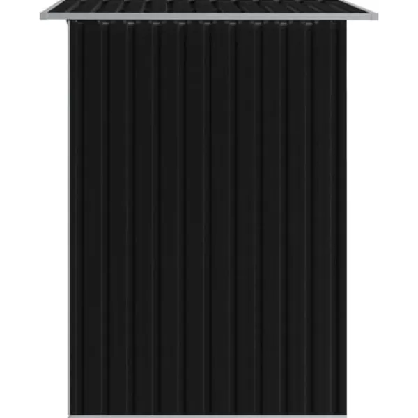 Förvaringsbod antracit stål 204x132x186 cm - Trädgårdsskjul - Trädgårdsbod - Home & Living Skjul, Garage & Carports