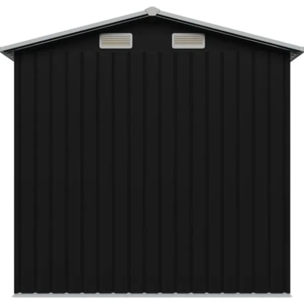 Förvaringsbod antracit stål 204x132x186 cm - Trädgårdsskjul - Trädgårdsbod - Home & Living Skjul, Garage & Carports