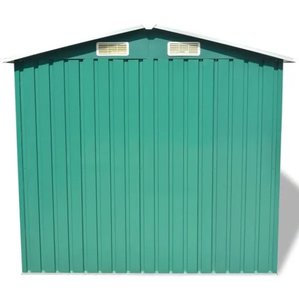 Förvaringsbod i metall grön 204x132x186 cm Skjul, Garage & Carports