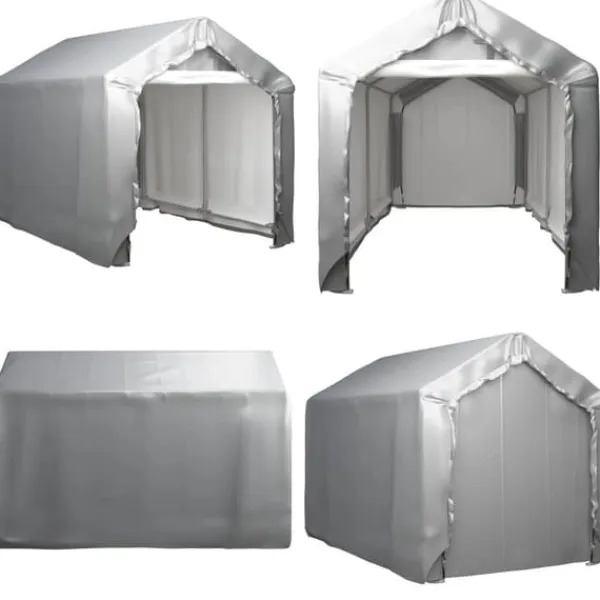 New Förvaringstält 180x300 cm stål grå - Tält - Tältar - Home & Living Skjul, Garage & Carports