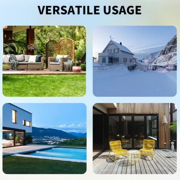 9,5ftx9,5ftx5,8ft genomskinligt bubbeltält med ventilation, högkvalitativa material, stort inre utrymme, vindtät, vattentät, bra stabilitet Tält & Lusthus