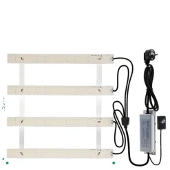 Clearance Fullspektrum LED-växtlampa, dimbar, aluminium + PC,100W Kit För Växt- & Örtplantering
