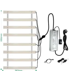 Clearance Fullspektrum LED-växtlampa, dimbar design, IP65 vattentålig,200W Kit För Växt- & Örtplantering
