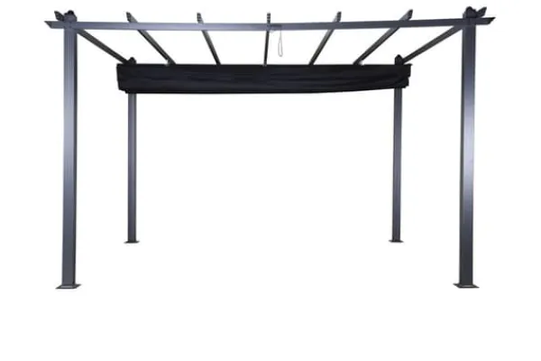 Best FURNLUX UTOMHUS PERGOLA LAZIO SVART 395CM Valvbågar, Spaljéer, Bersåer & Pergolor