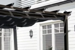 Best FURNLUX UTOMHUS PERGOLA LAZIO SVART 395CM Valvbågar, Spaljéer, Bersåer & Pergolor