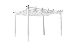 Clearance FURNLUX UTOMHUS PERGOLA LAZIO VIT 395CM Valvbågar, Spaljéer, Bersåer & Pergolor