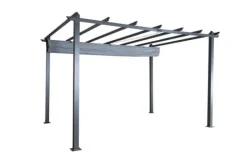 FURNLUX UTOMHUSPERGOLA LAZIO GRÅ & SVART 395CM