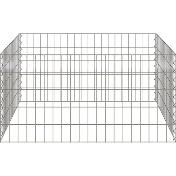 vidaXL Fyrkantig Komposter 100 x 100 x 50 cm Järn
