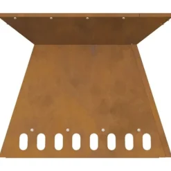 Hot Fyrkantig utomhus eldstad i väderbeständigt stål | Storlek: 48x48x40 cm Öppna Spisar