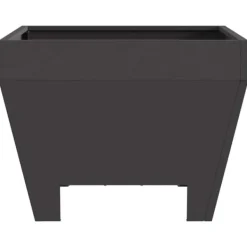 Fyrkantig vedeldad eldstad i stål - Modern utomhusvärmare | Färg: Svart | Storlek: 50x50x30 cm Vedeldade Kaminer