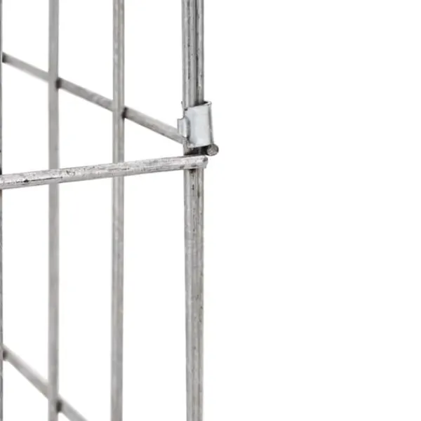 Gabion Säule med Vattenkran 50x25x25 cm - Rostfritt Stål | Färg: Silver | Storlek: 50x25x25 cm Fontäner & Dammar