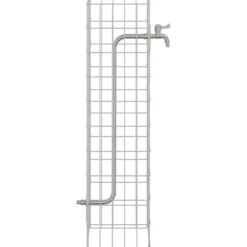 Gabionpelare med Vattenkran - Rostfritt Stål | Storlek: 100x25x25 cm | Färg: Borstad Finish Fontäner & Dammar