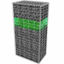 Outlet Gabionsten av glas - Prydnadsstenar för trädgård och dekoration | Färg: Grön | Storlek: 60-120 mm | Vikt: 25 kg Trädgårdsstenar & Klivstenar