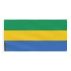 New Gabon flagga - PIXELFORMA - 6 öljetter 90x180 cm - Slitstark polyester - Digital termisk överföring Flaggor & Vindstrutar