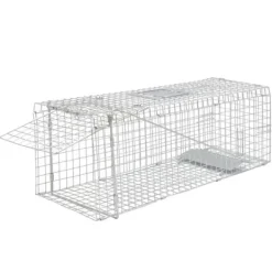 vidaXL Galvaniserad levande fälla 80 cm