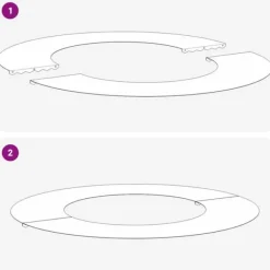 Online Galvaniserad Metallkruka - Modern Inredning för Växter | Färg: Silver | Storlek: Diameter 70 cm Buskar