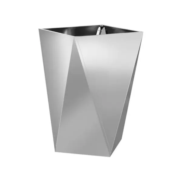 vidaXL Galvaniserad stålplanterare - - Silver - 50x50x75 cm - Monteras krävs - Robust - Utomhusbruk