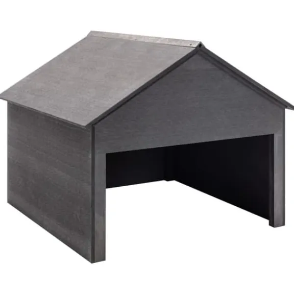 Garage för gräsklippare grå 80x80x70 cm WPC - Garage För Gräsklippare - Hus För Gräsklippare - Home & Living