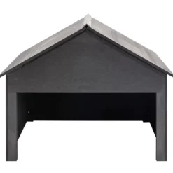 Garage för gräsklippare grå 80x80x70 cm WPC - Garage För Gräsklippare - Hus För Gräsklippare - Home & Living