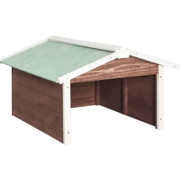 Sale Garage för robotgräsklippare 72x87x50 cm mocca och vit granträ - Hus Till Robotgräsklippare - Garage Till Robotgräsklippare - Home & Living Skjul, Garage & Carports