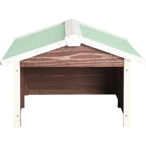 Sale Garage för robotgräsklippare 72x87x50 cm mocca och vit granträ - Hus Till Robotgräsklippare - Garage Till Robotgräsklippare - Home & Living Skjul, Garage & Carports