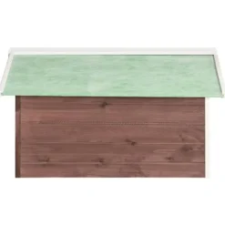Sale Garage för robotgräsklippare 72x87x50 cm mocca och vit granträ - Hus Till Robotgräsklippare - Garage Till Robotgräsklippare - Home & Living Skjul, Garage & Carports