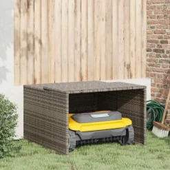 Best Garage för robotgräsklippare grå 86x90x52/57 cm konstrotting Skjul, Garage & Carports