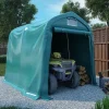 Sale Garagetält i PVC - Vattentålig förvaring för fordon | Storlek: 2,4x2,4 m | Färg: Grön Skjul, Garage & Carports