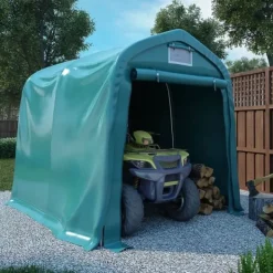 Sale Garagetält i PVC - Vattentålig förvaring för fordon | Storlek: 2,4x2,4 m | Färg: Grön Skjul, Garage & Carports
