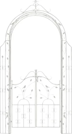 Garden Arch with Gate - Climbing Aid - Hållbar järndesign