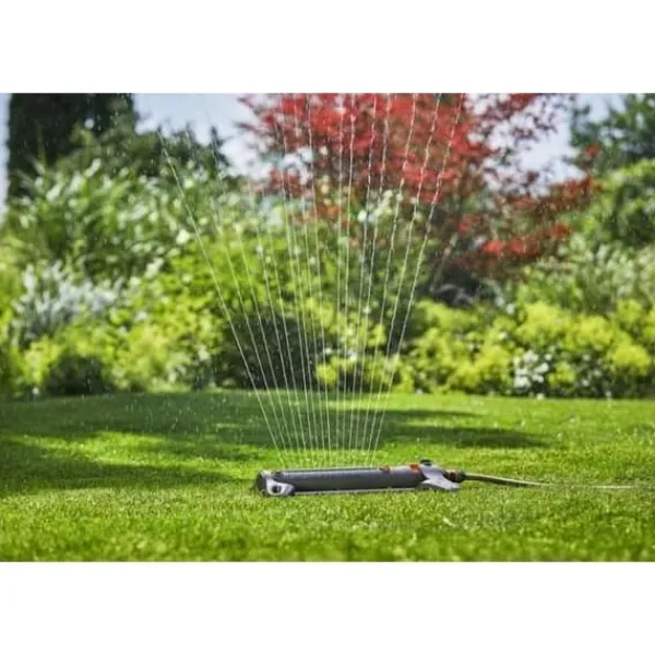 Discount AquaZoom L oscillerande sprinkler - Yta 350m² - Räckvidd 21m - UV- och frostbeständig - 5 års garanti Bevattning