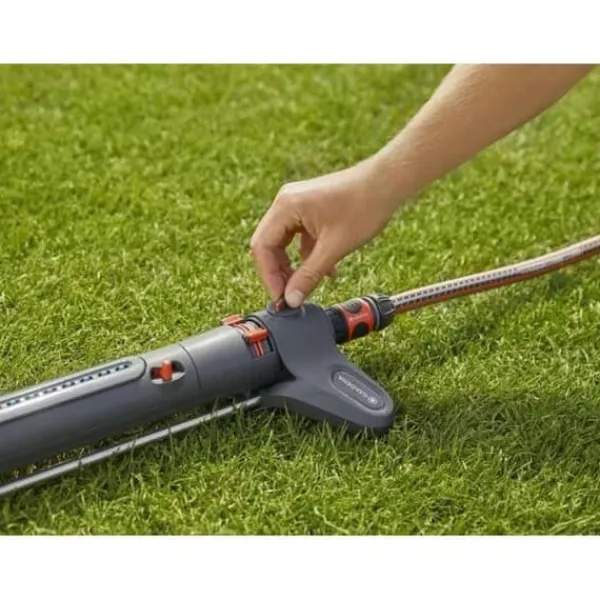 Discount AquaZoom L oscillerande sprinkler - Yta 350m² - Räckvidd 21m - UV- och frostbeständig - 5 års garanti Bevattning