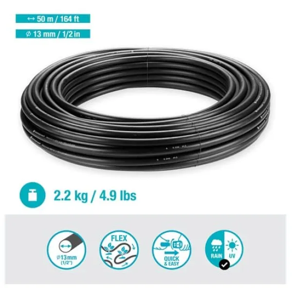 Best Micro droppsystem bevattningsrör 1/2"" 50M 1347-29 Bevattning